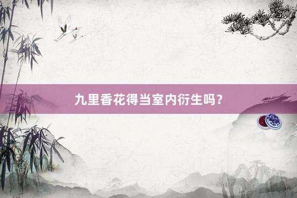 九里香花得当室内衍生吗？